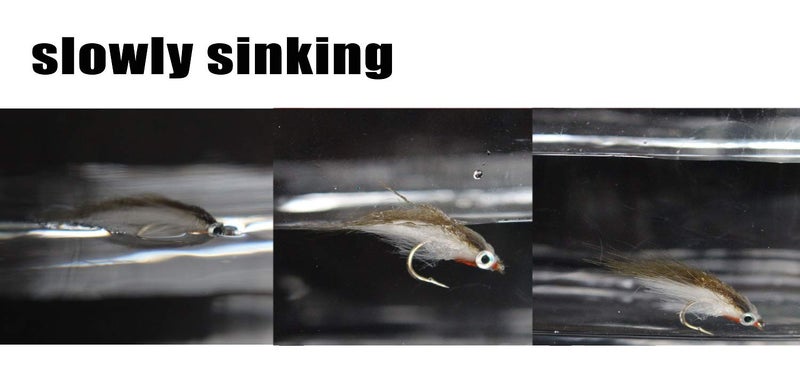 Tigofly 12 pcs Olive Polar Fry Slowly Sinking Salmon Trout Steelhead Minnow Fly Fishing Flies Lures Fly Set-Size #8 - Image 4